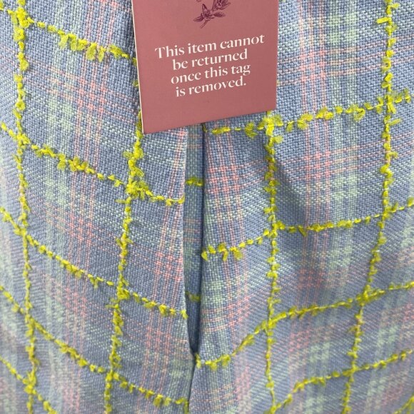 New Ivy City Co Reese Shift Dress in Periwinkle Blue M Medium Tweed - Picture 6 of 9